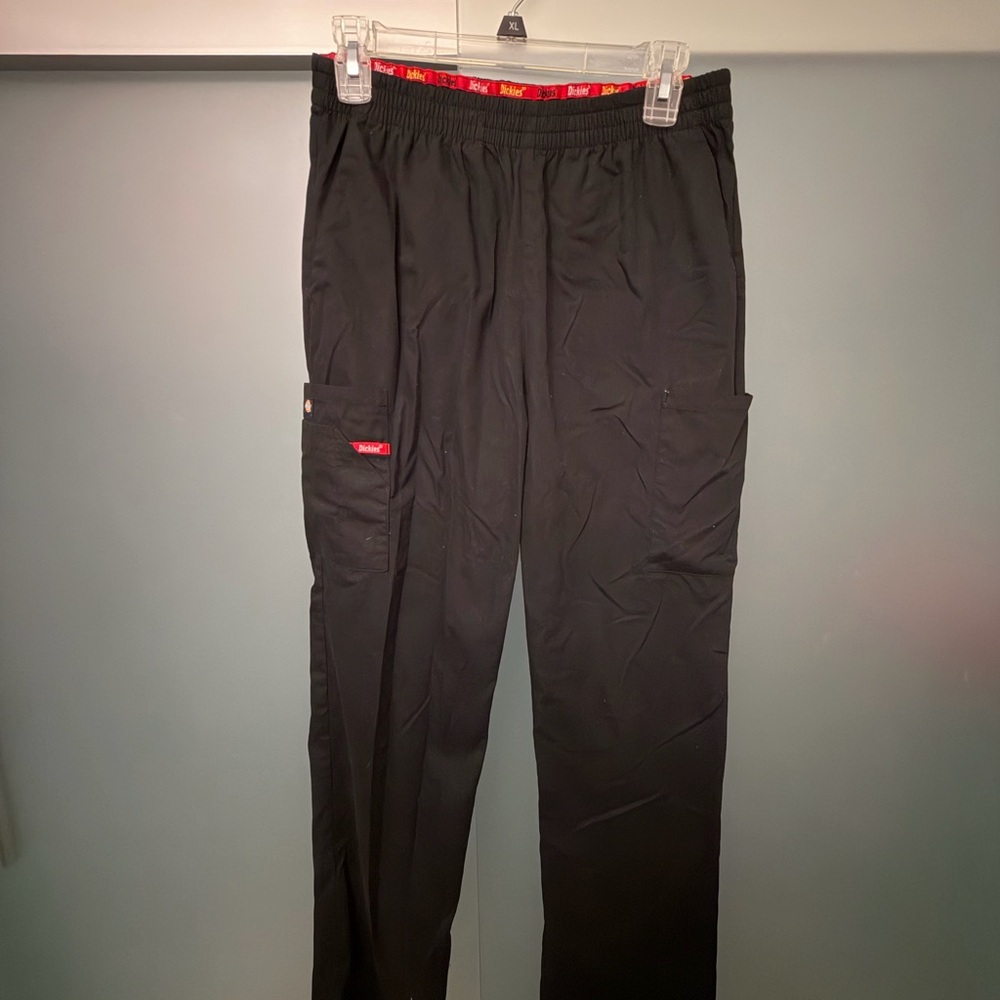 Dickies Black Straight Leg Scrubs
